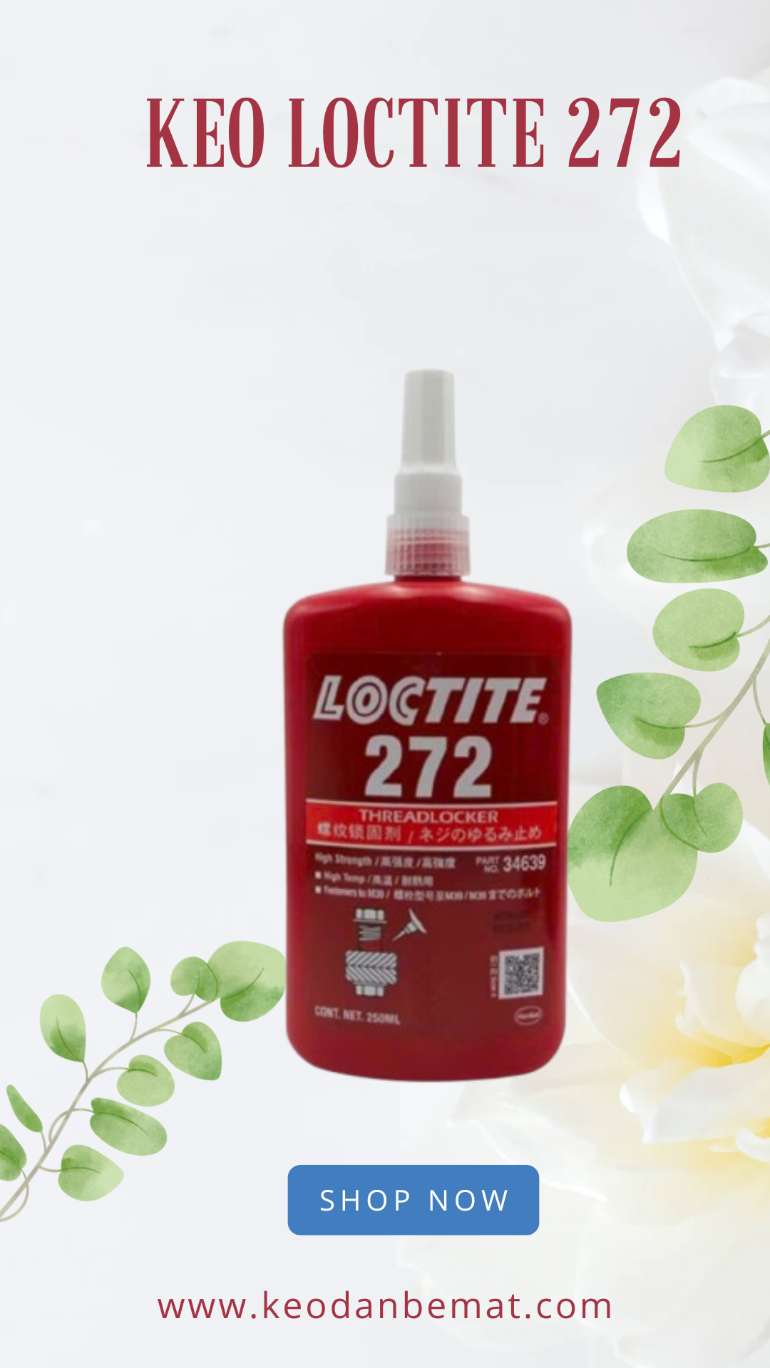 [Chính hãng] Keo dán khóa ren Loctite 272